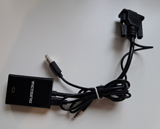 VicTsing VGA-zu-HDMI Konverter | Mit USB-Stromversorgung & Audio-Integration