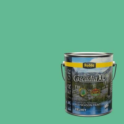 #ad #ad Rodda Paint CASCADIA XL Exterior Velvet Paint amp; Primer in One 1 Gal Blue $66.87