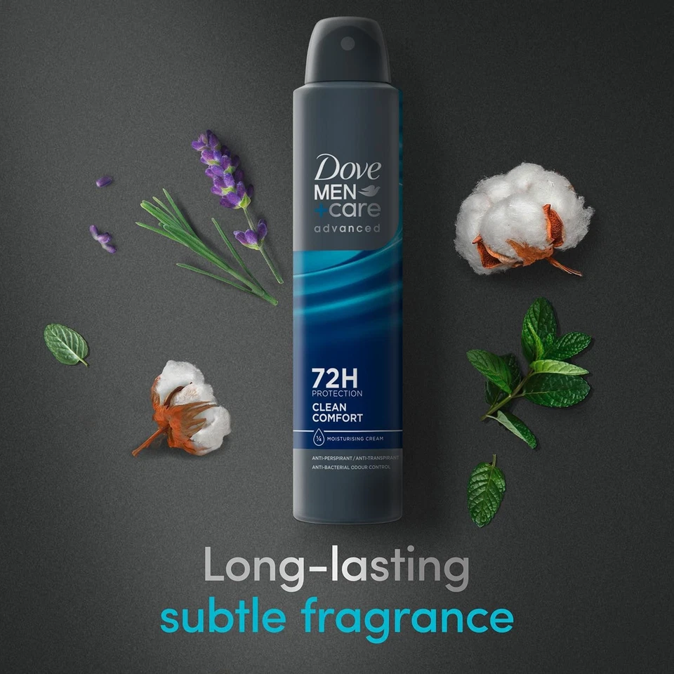 Dove Anti-Perspirant Men+Care Advanced 72H Protection Deodorant, 200ml - Image 2 of 4