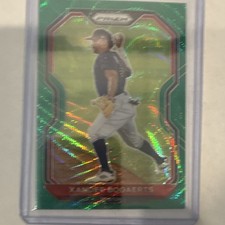 2021 Panini Prizm - Green Prizm Tier III Xander Bogaerts #215 Red Sox Baseball