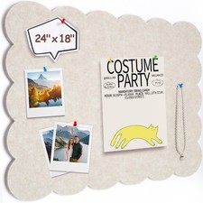 Felt Bulletin Board 24" x 18" Cork Board Alternative,Decorative Felt Pin Boar...