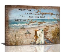 Beach Sea Turtle Wall Art Coastal Ocean Turtle Bathroom Pictures Wall Decor E...
