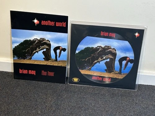 Brian May Another World Picture Disc Lp Numbered + Official Tour Programme Queen