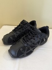Capezio Dance Sneakers Split Sole Mesh Black Boys Girls Youth Jazz Hip Hop 13.5
