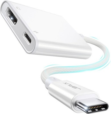 JSAUX USB C auf HDMI Digital AV Adapter,4K HDMI und 100W PD-Ladung, HDTV/Monitor