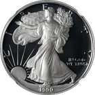 1990-S Silver American Eagle $1 NGC PF70 Ultra Cameo Brown Label - STOCK