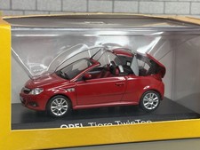 *BOXED* 1:43 MINICHAMPS 2004 OPEL TIGRA TWINTURBO Red Vauxhall LHD MODEL CAR!!