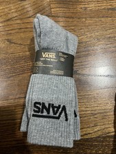 VANS Socks Large 3 Pairs Classic Logo Off The Wall High Crew Socks Size 9.5-13