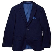 Isaac Mizrahi Boy's 2-20 Modern Fit Knit Blazer Single Breasted Sport Coat