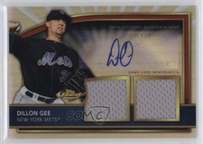 2011 Topps Finest Refractor Rookie Dual Relics 375/499 Dillon Gee #79 Auto 0hn