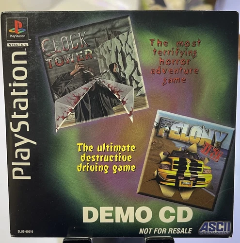 ASCII Demo CD Clock Tower / Felony (PS2) Promo Disc - Tested Mint Rare ‼️