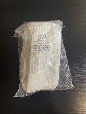 Vintage Deadstock White Ribbed Knit Crew Socks 4 Pack USA Made Medium