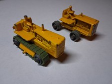 2 x moko Lesney Matchbox No. 8a + b Caterpillar Tractor 1955-61 RW 1-75
