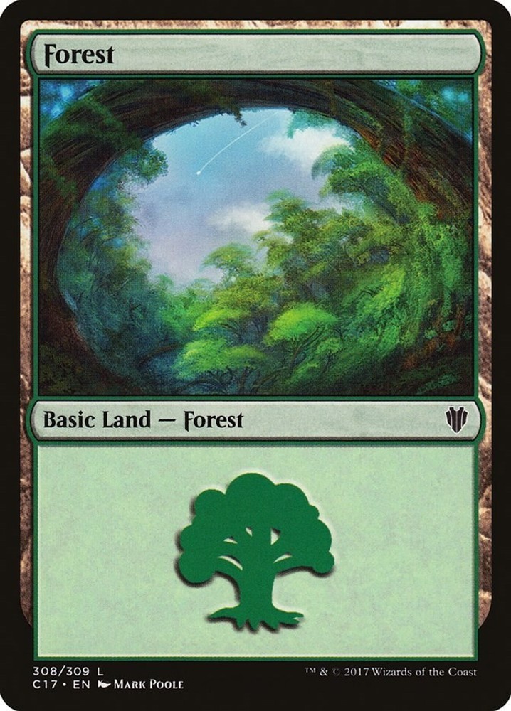 Forest308MagicCommander 2017C17LPLandEN