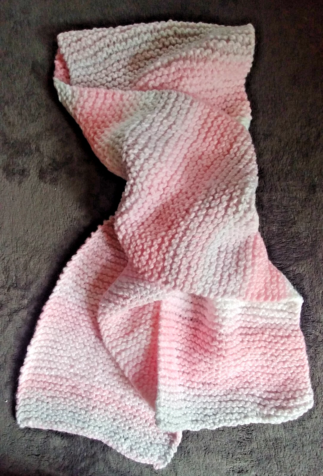 Scarf new Leia Allen accessory Hand knitted variegated warm winter cozy womans
