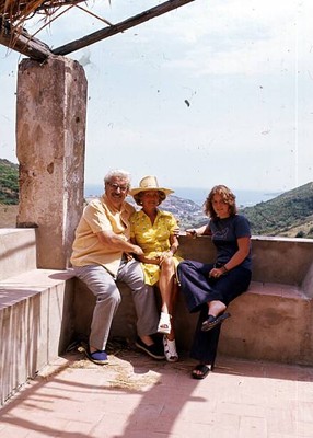 Willy Millowitsch with his wife Gerda and Daughter Mariele vac- 1970s Old Photo