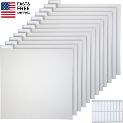 12 Pieces 12 X 12 Inches Scrapbook Tabbed Dividers Scrapbook Paper Storage Divid