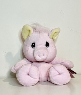 Tender Tails NWT Pink Pig Piglet Beanbag Plush Retired Precious Moments