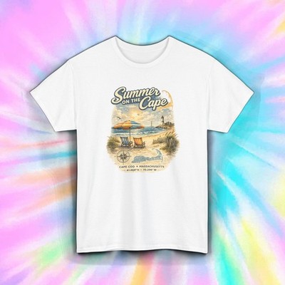 Cape Cod Massachusetts Beach T-Shirt Summer On The Cape Coastal Vacation Tee