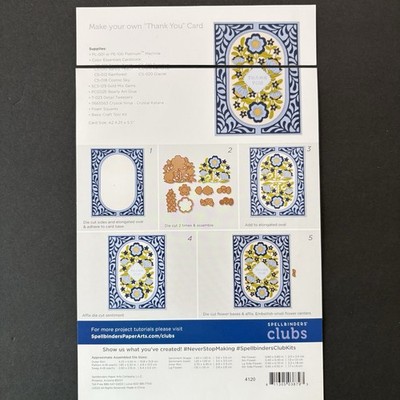 Spellbinders Stitched Spring Reflection Die of the Month Metal Cutting FEB23