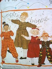 McCALL'S 6186 GIRLS DRESS JUMPER JUMPSUIT PATTERN SIZE 4 5 6