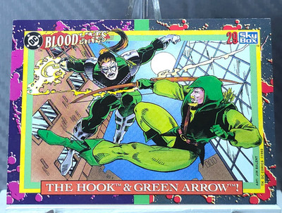 1993 SkyBox DC Bloodlines THE HOOK & GREEN ARROW #29
