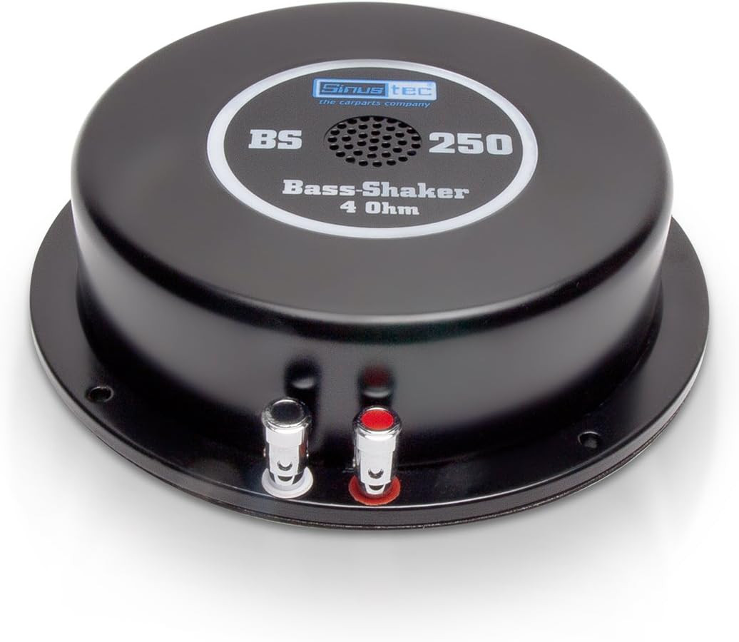 Bass Shaker Auto BS 250 Sinustec 4 Ohm - Vibrazioni Pure Nero