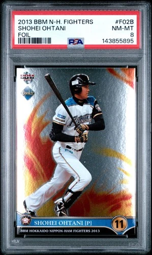 2013 BBM Foil Batting SHOHEI OHTANI Rookie PSA 8 #F02B 895