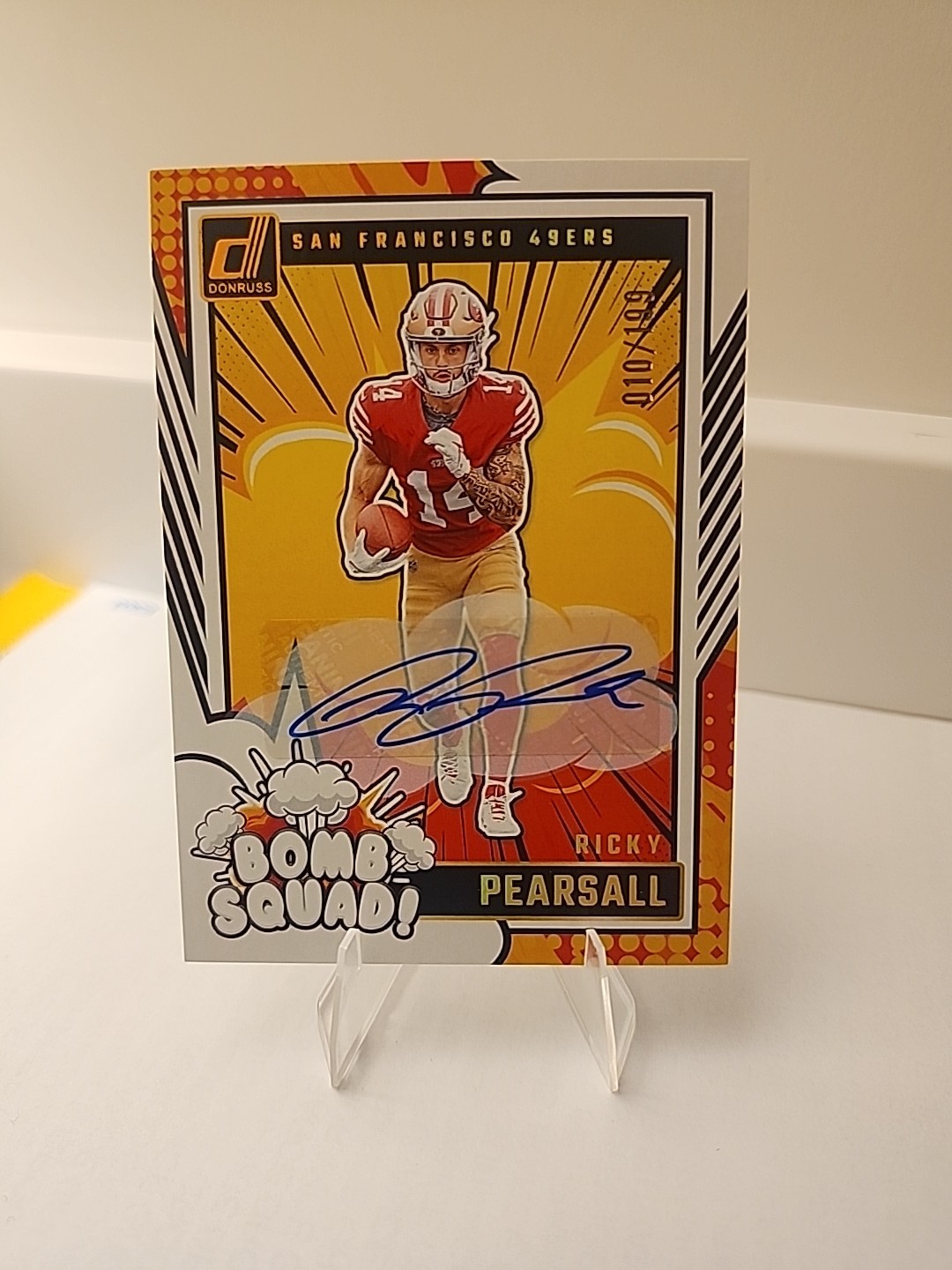 2024 PANINI DONRUSS Ricky Pearsall  BOMB SQUAD AUTOGRAPH 49ERS AUTO SP /199 (RC)