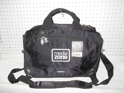 OGIO NEW! W/TAGS BLACK RUGGED SHELL LAPTOP MESSENGER CITY CORP BAG           
