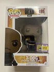 Funko Pop! The Walking Dead T-Dog #495 SDCC 2017 Exclusive Con sticker *Damage*