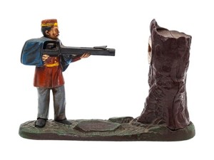 National Bank & Trust Co. The Book Of Knowledge Cast Iron Repro Coin Bank