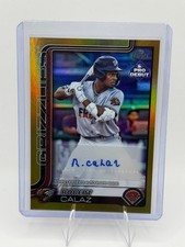 2025 Topps Pro Debut Robert Calaz Gold Foil Auto /50 #PD-77 Fresno Grizzlies