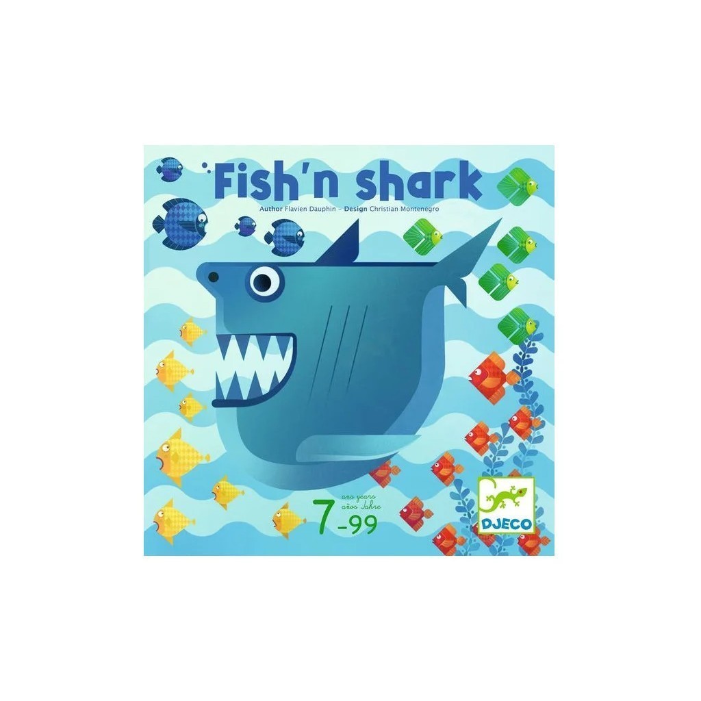 Jeux de société Fish'n Shark en bois pour occuper intelligemment les enfants sans écran