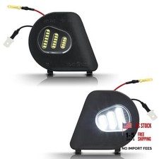 LED Side Mirror Puddle Lights 6000K Diamond White Towing Mirror Lights