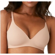 Wacoal Bra Women s 32D Nude Tan Wire-Free Contour T-Shirt Everyday Comfort