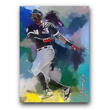 Eloy Jimenez #2 Art Card Limited 22/50 Edward Vela Signed (Chicago White Sox)