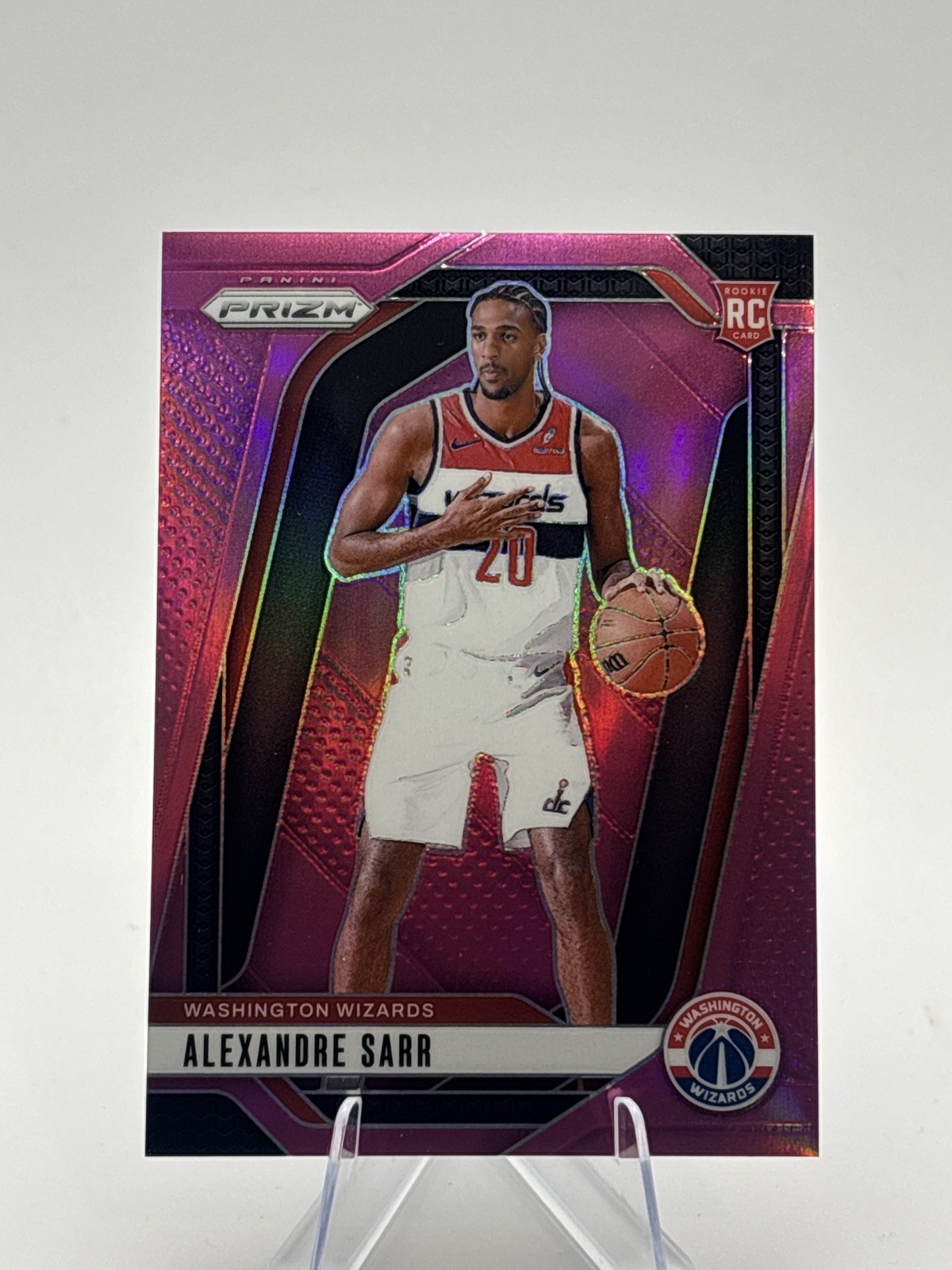 2024 Panini Prizm Alexandre Sarr #264 Rookie RC Pink /249 Wizards