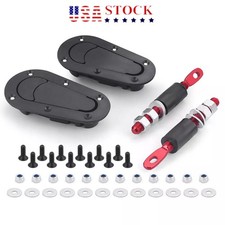 Universal Racing Car Flush Mount Quick Release Hood Latch Pin NO Key Locking Kit