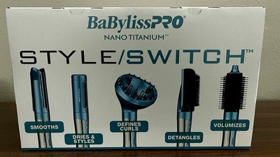 BaBylissPRO Nano Titanium Style/Switch Multi Styler 1 1/4 in Dual Voltage Blue