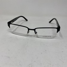 VERSACE Mod Italy 1184 1261 53-18-140 BLACK FLEX HINGE EYEGLASSES 261M