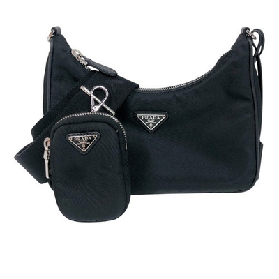 #ad PRADA Re Edition 2005 1BH204 Black Nylon #1812 $1453.70