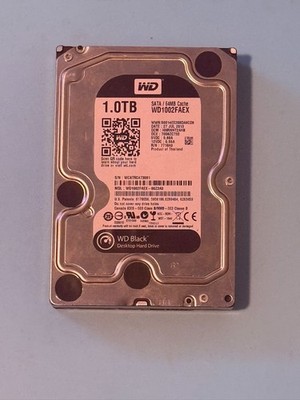 Western Digital WD Black 1TB Internal HDD WD1002FAEX 64MB Cache Gaming