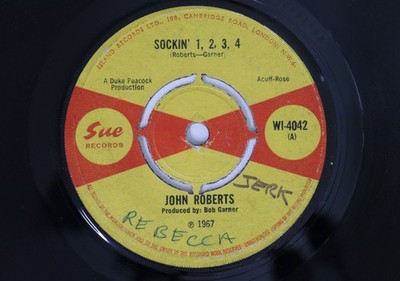 7'' JOHN ROBERTS Sockin' 1, 2, 3, 4 / WI4042 SUE UK