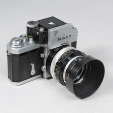 NIKON F PHOTOMIC W 50MM 1.4 CAP HOOD METER IN-OP NEEDS MIRROR SEAL CLEAN GLASS