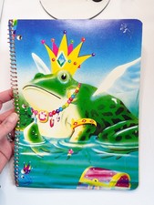 Lisa Frank Vintage 1988 Frog Prince with Crow...