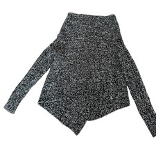 Ralph Lauren Girls Black And White Red Pony Wrap Sweater Size 16/XL Preppy