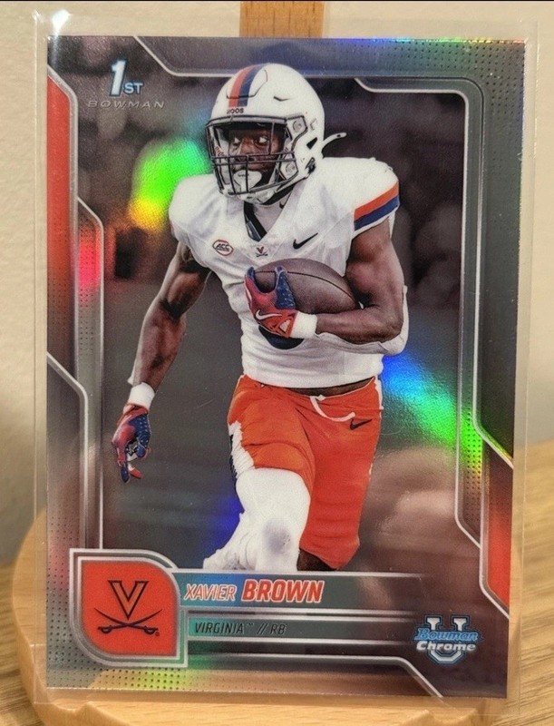 2025 Bowman University Chrome - Xavier Brown #79 Refractor (RC) Virginia