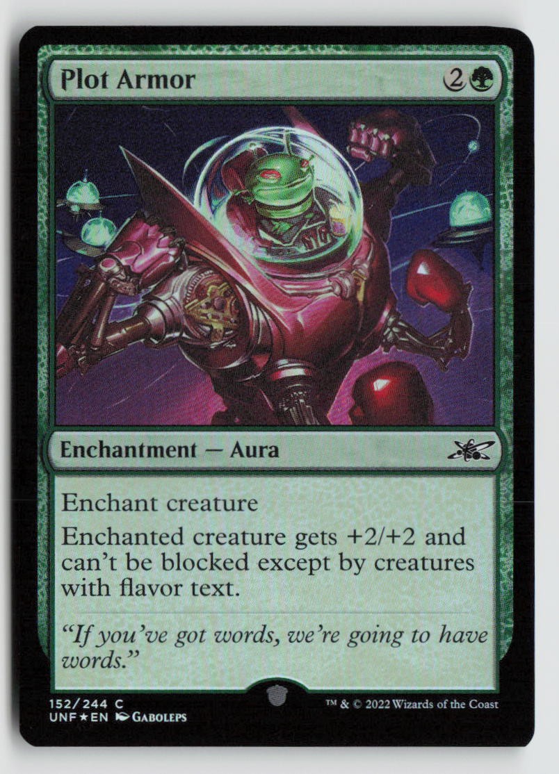 Plot Armor 152 Magic Unfinity Common Foil NM