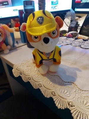 Rubble Paw Patrol Kuscheltier - 20 cm Plüschtier Stofftier